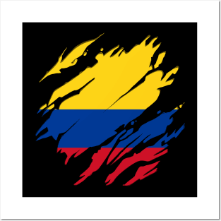 Proud Colombia Flag, Colombia gift heritage, Colombian girl Boy Friend Posters and Art